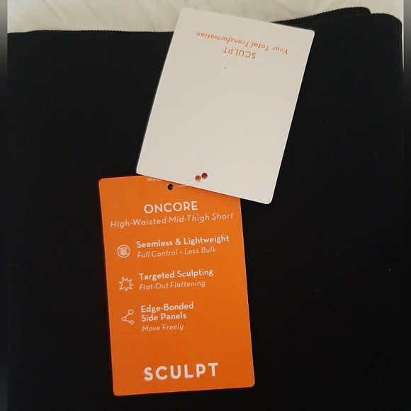 NWT Spanx Seamless Look At Me Now Black High Waist Ankle Length Sculpt Leggings - Picture 10 of 10